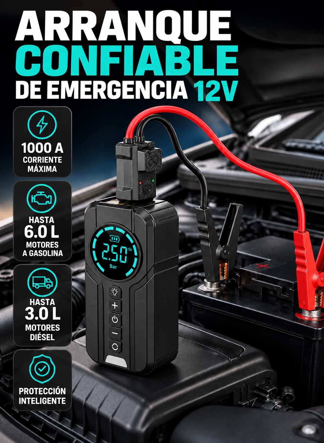Arranque de emergencia 12V