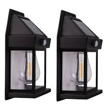 2 Lámparas Solares LED con Sensor de Movimiento | Luz Cálida
